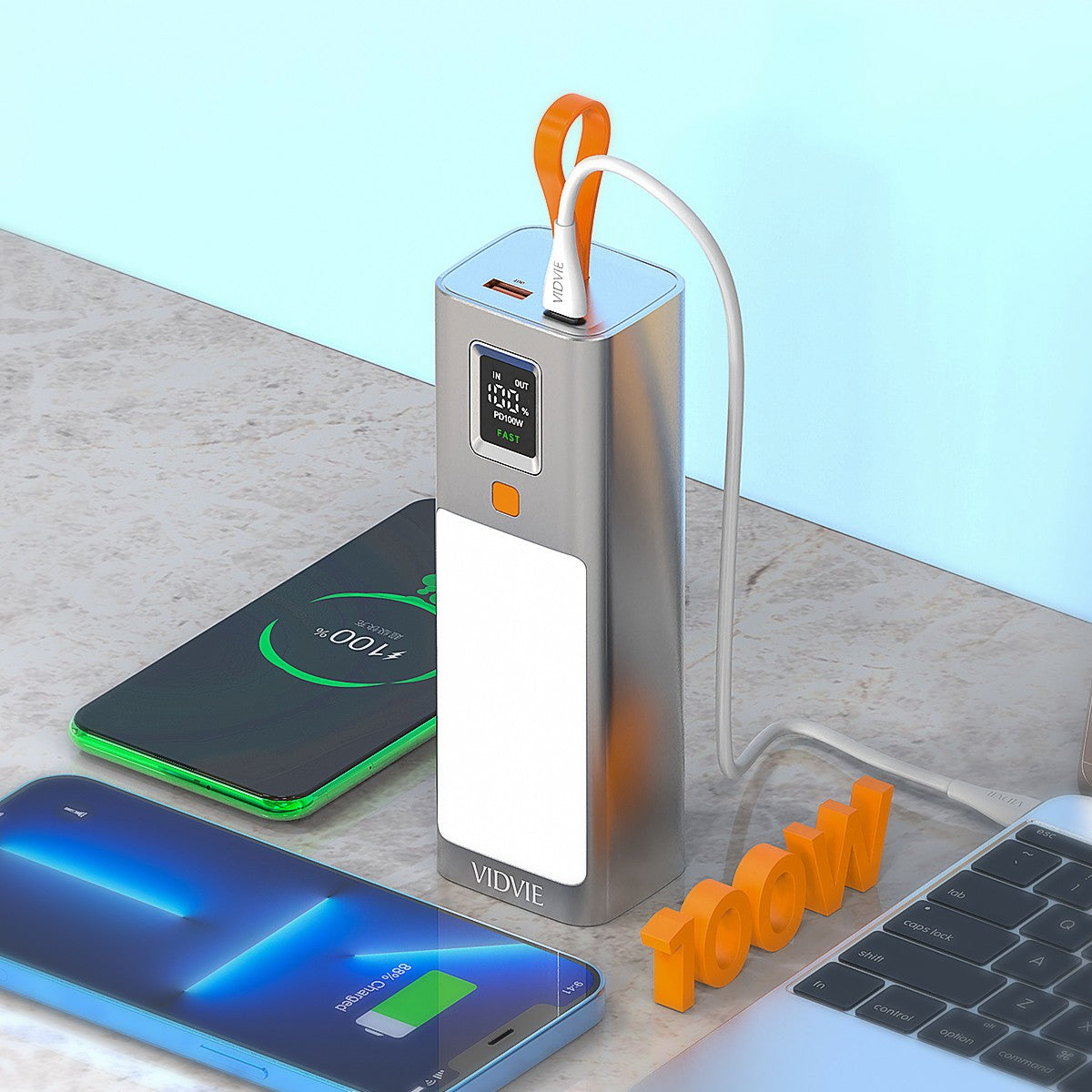 40,000mAh PD 100W Fully Compatible Quick Charge Power Bank