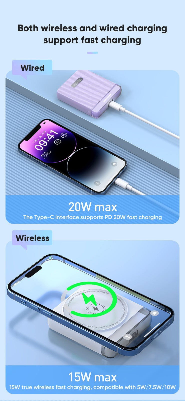 10,000mAh Magnetic Wireless Powerbank