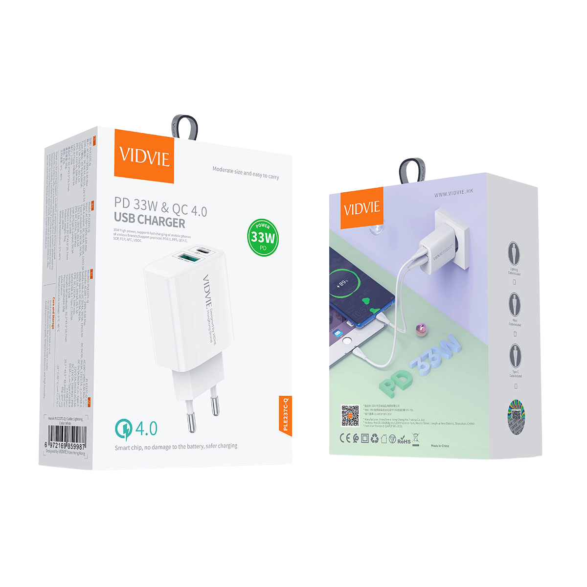 PD 33W & QC 4.0 USB Charger